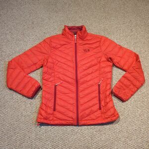 Mountain Hardwear Nitrous Jacket 800 Goose Down Womens Small Red Zip Up Puffer